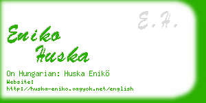eniko huska business card